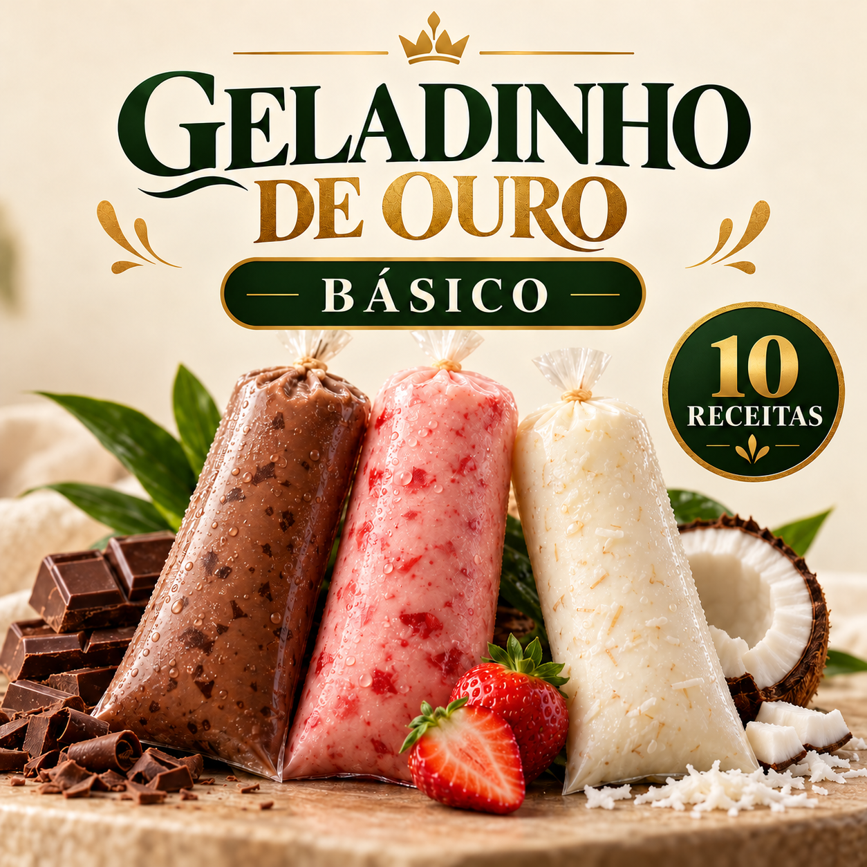 Geladinho de Ouro Básico — 10 receitas